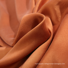 custom Coffee brown 19 MM 57% SILK 43% TENCEL silk fabric plain silk fabric